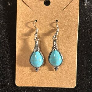 Silver and turquoise earrings